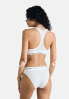 CALVIN KLEIN Slip bianco da donna con elastico logato LV00QF8524 100 CALVIN KLEIN 