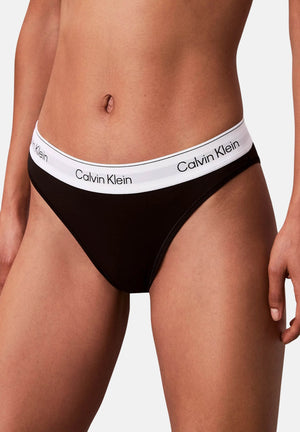 CALVIN KLEIN Slip nero da donna con elastico logato LV00QF8524 UB1 CALVIN KLEIN 