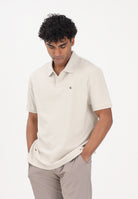 CALVIN KLEIN JEANS Polo a manica corta beige da uomo con logo LV040EM269 2JX CALVIN KLEIN JEANS 