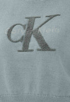 CALVIN KLEIN JEANS Maglia a manica corta verde salvia da donna con logo LV044E306GPNO . CALVIN KLEIN JEANS 