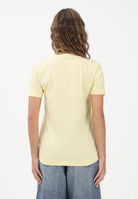 CALVIN KLEIN JEANS T-shirt a manica corta gialla da donna con logo LV047B224G 4MY CALVIN KLEIN JEANS 