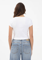 CALVIN KLEIN JEANS T-shirt a manica corta bianca da donna con logo LV047C200GYAA . CALVIN KLEIN JEANS 