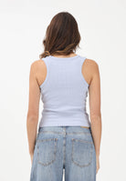 CALVIN KLEIN JEANS Canotta celeste da donna con logo LV047C201GTKF . CALVIN KLEIN JEANS 