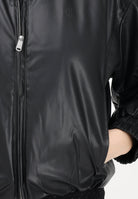 CALVIN KLEIN JEANS Giubbotto in ecopelle nero da donna LV047E507GUB1 . CALVIN KLEIN JEANS 