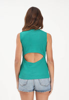 CALVIN KLEIN JEANS Canotta verde da donna con cut-out sulla schiena LV047F246G L4G CALVIN KLEIN JEANS 