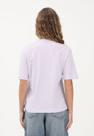 CALVIN KLEIN JEANS T-shirt a manica corta lilla da donna con logo LV047F800G 3OQ CALVIN KLEIN JEANS 