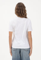 CALVIN KLEIN JEANS T-shirt a manica corta bianca da donna con ricamo logo LV047F810G YAF CALVIN KLEIN JEANS 