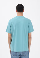 CALVIN KLEIN JEANS T-shirt a manica corta turchese da uomo con stampa logo LV04RB862G2IR . CALVIN KLEIN JEANS 