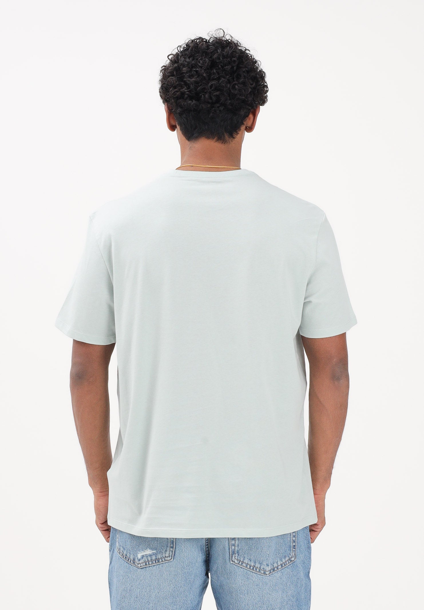 CALVIN KLEIN JEANS T-shirt a manica corta verde acqua da uomo con logo LV04RB866G 3Q0 CALVIN KLEIN JEANS 