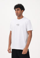 CALVIN KLEIN JEANS T-shirt a manica corta bianca da uomo con logo LV04RB866G YAF CALVIN KLEIN JEANS 