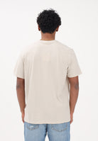 CALVIN KLEIN JEANS T-shirt a manica corta beige chiaro da uomo con stemma logo LV04RC272G 2JX CALVIN KLEIN JEANS 