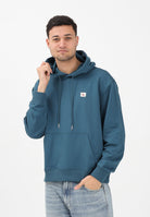 CALVIN KLEIN JEANS Felpa con cappuccio ottanio da uomo con logo LV04RC274G2ET . CALVIN KLEIN JEANS 