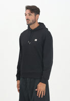 CALVIN KLEIN JEANS Felpa con cappuccio nera da uomo con stemma logo LV04RC274GUB1 . CALVIN KLEIN JEANS 