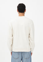 CALVIN KLEIN JEANS Felpa girocollo panna da uomo con logo LV04RC296GYAS . CALVIN KLEIN JEANS 