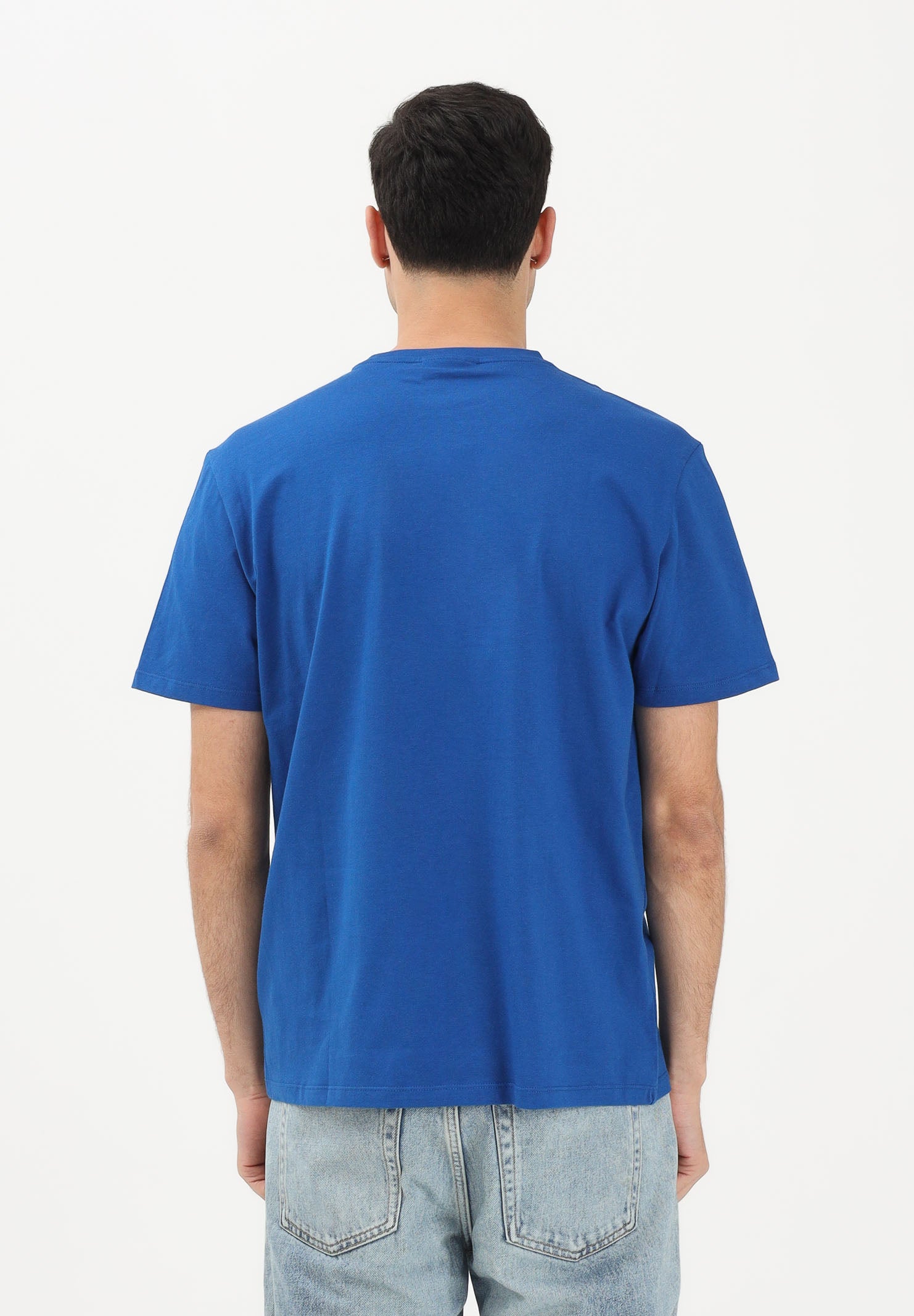 CALVIN KLEIN JEANS T-shirt a manica corta blu da uomo con logo LV04RD254G2IL . CALVIN KLEIN JEANS 