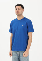 CALVIN KLEIN JEANS T-shirt a manica corta blu da uomo con logo LV04RD254G2IL . CALVIN KLEIN JEANS 