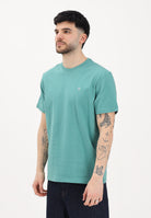 CALVIN KLEIN JEANS T-shirt a manica corta verde da uomo con logo LV04RD254G VFL CALVIN KLEIN JEANS 