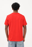 CALVIN KLEIN JEANS T-shirt a manica corta rossa da uomo con ricamo CK LV04RD254GVMT . CALVIN KLEIN JEANS 