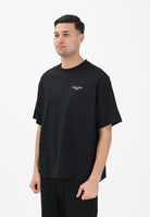 CALVIN KLEIN JEANS T-shirt a manica corta nera da uomo con stampa logo LV04RD825GUB1 . CALVIN KLEIN JEANS 