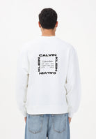 CALVIN KLEIN JEANS Felpa girocollo GRAPHIC bianca da uomo LV04RE254GYAF . CALVIN KLEIN JEANS 