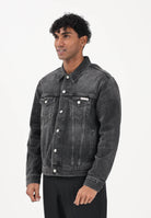 CALVIN KLEIN JEANS Giubbotto Classic in denim nero da uomo LV04RE765G2U4 . CALVIN KLEIN JEANS 