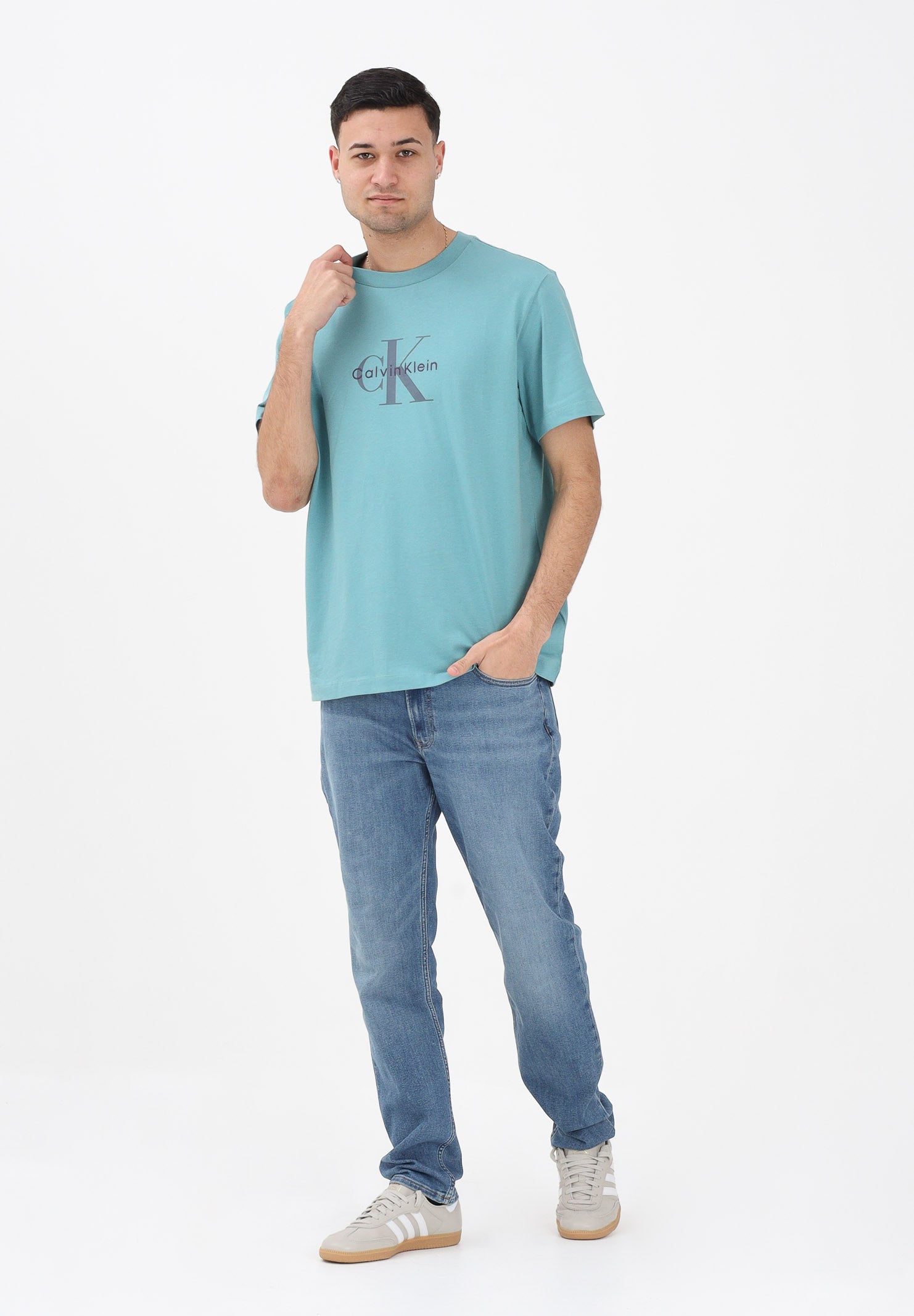 CALVIN KLEIN JEANS Jeans in denim medio da uomo LV04RE776G3MA . CALVIN KLEIN JEANS 