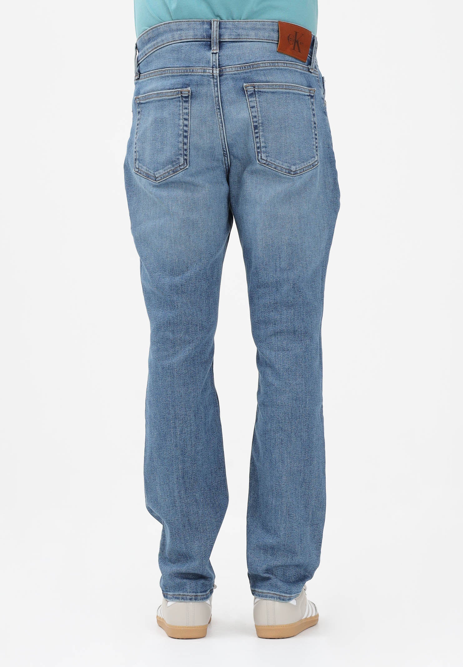 CALVIN KLEIN JEANS Jeans in denim medio da uomo LV04RE776G3MA . CALVIN KLEIN JEANS 