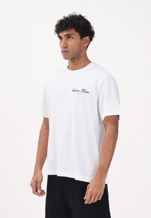 CALVIN KLEIN JEANS T-shirt a manica corta bianca da uomo con logo LV04RF822G YAF CALVIN KLEIN JEANS 