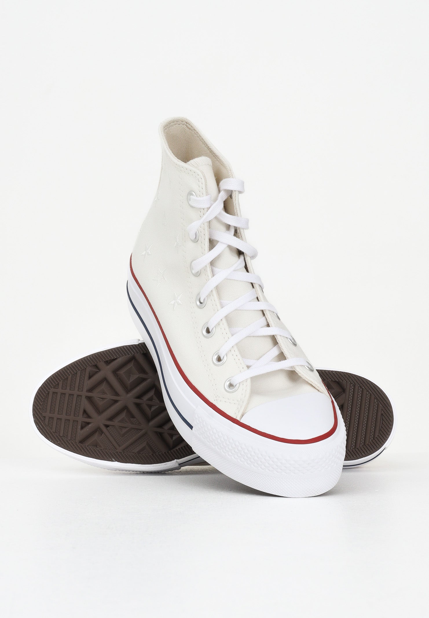 CONVERSE Sneakers Chuck Taylor All Star Lift Platform Celestial panna da donna A15538C . CONVERSE 