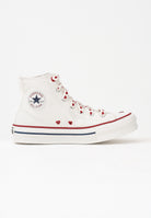 CONVERSE Sneakers Chuck Taylor All Star Lift Platform Valentine's Day panna da donna A19062C . CONVERSE 