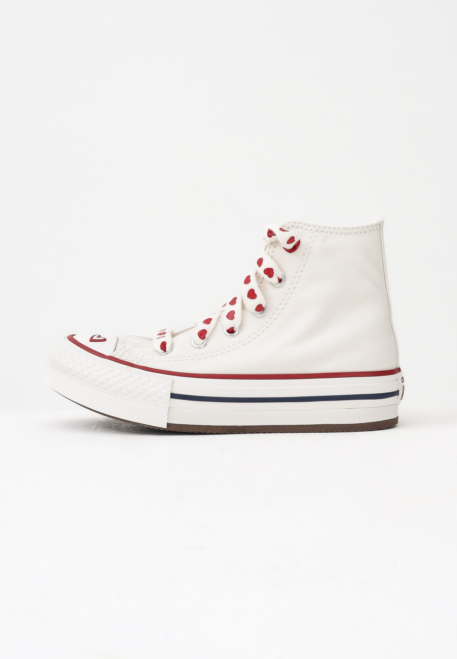 CONVERSE Sneakers Chuck Taylor All Star Lift Platform Valentine's Day panna da bambina A19063C . CONVERSE 