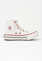 CONVERSE Sneakers Chuck Taylor All Star Lift Platform Valentine's Day panna da bambina A19063C . CONVERSE 