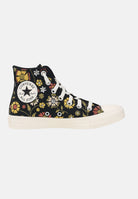 CONVERSE sneakers alte Chuck Taylor All Star Retro Flowers Black nero fantasia floreale donna. A20022C . CONVERSE 