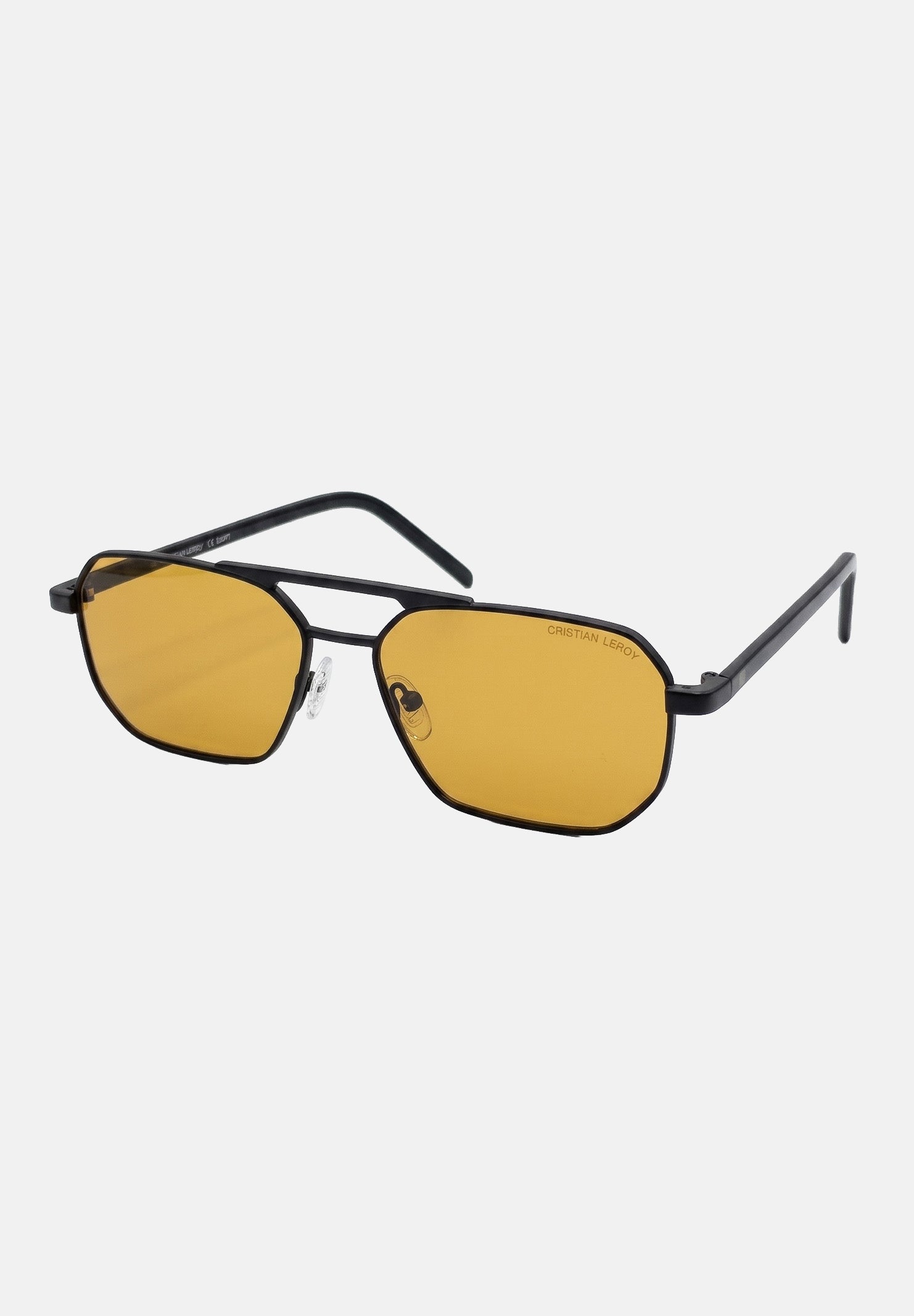 CRISTIAN LEROY occhiali da sole con lenti ambra in colore giallo da uomo e donna S015032 C3 CRISTIAN LEROY 