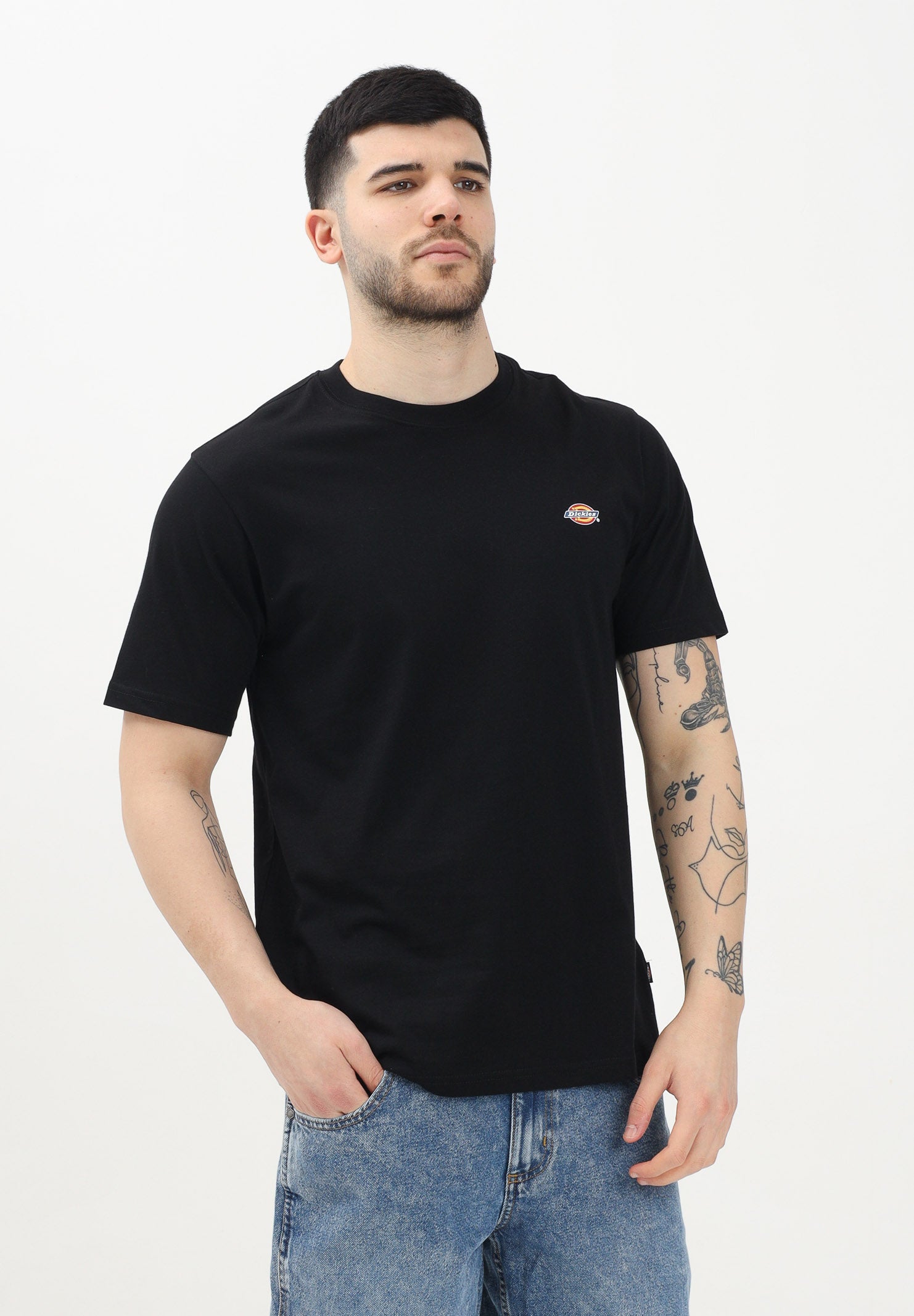 DICKIES T-shirt a manica corta Mapleton nera da uomo DK0A4XDBBLK1 . DIckies 