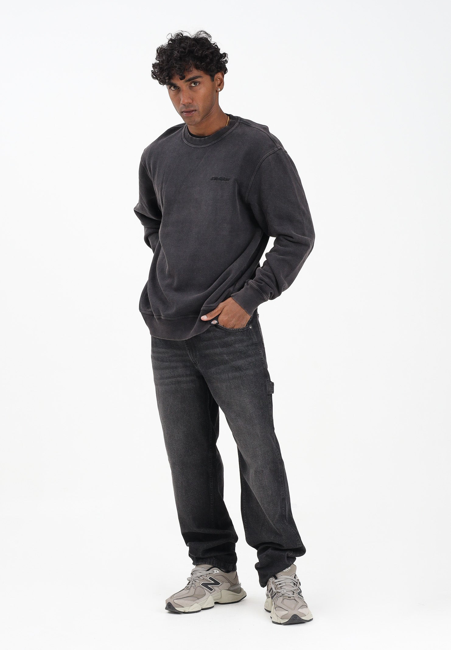 DICKIES Jeans Garyville in denim nero da uomo DK0A4XECL241 . DIckies 