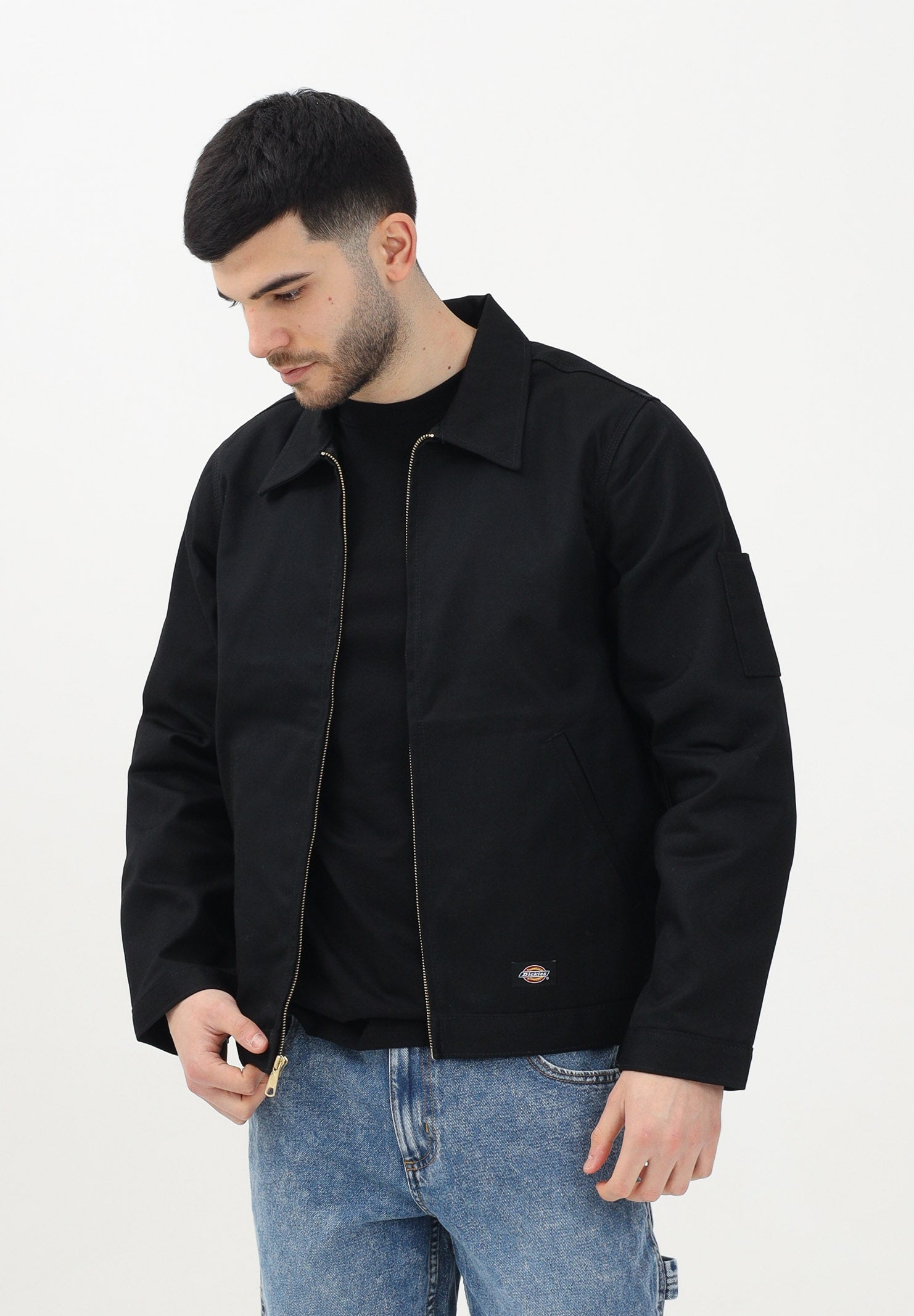DICKIES Giubbotto Eisenhower nero da uomo DK0A4Y6UBLK1 . DIckies 