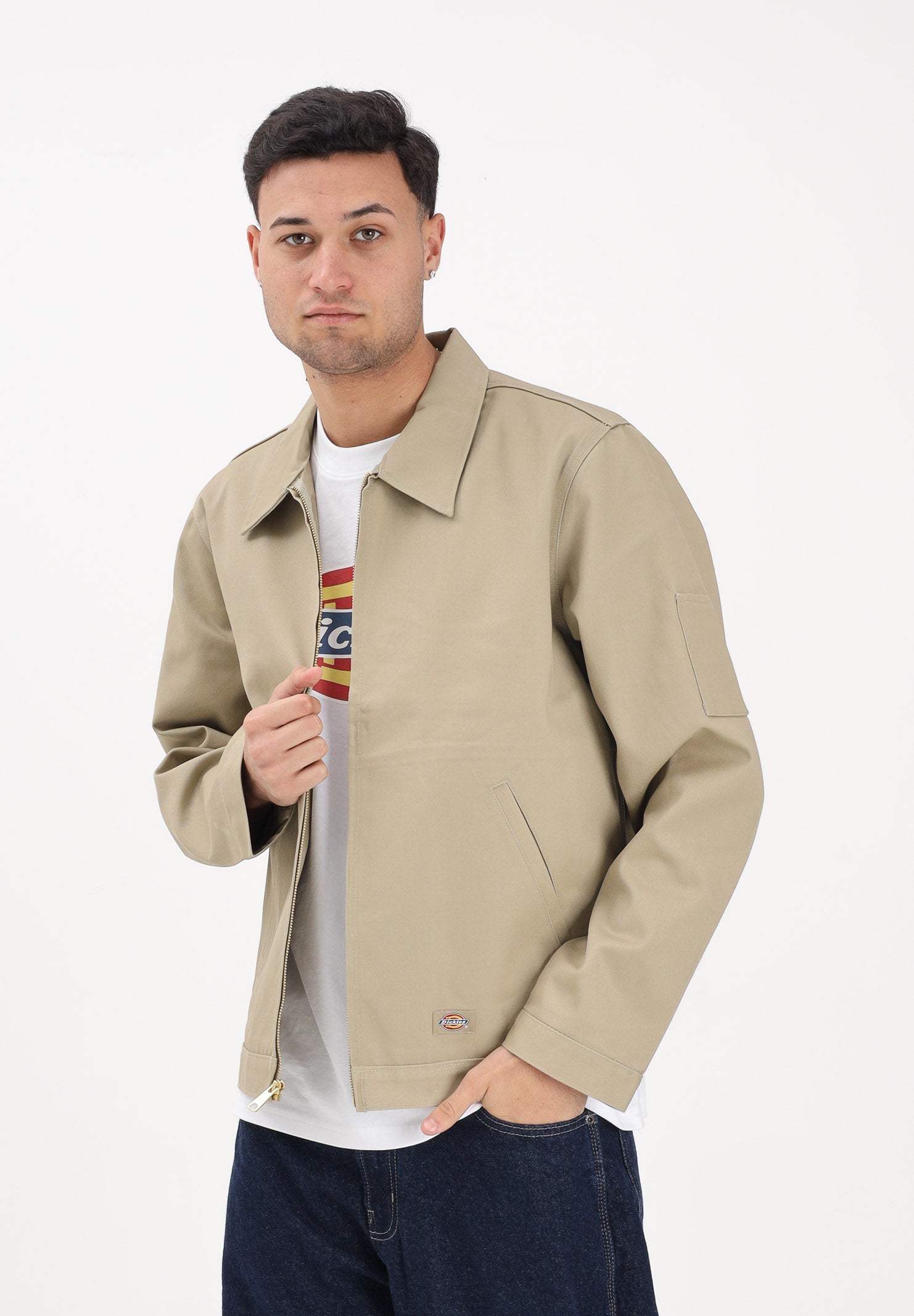 DICKIES Giacca sfoderata Eisenhower beige da uomo DK0A4Y6UKHK1 . DIckies 