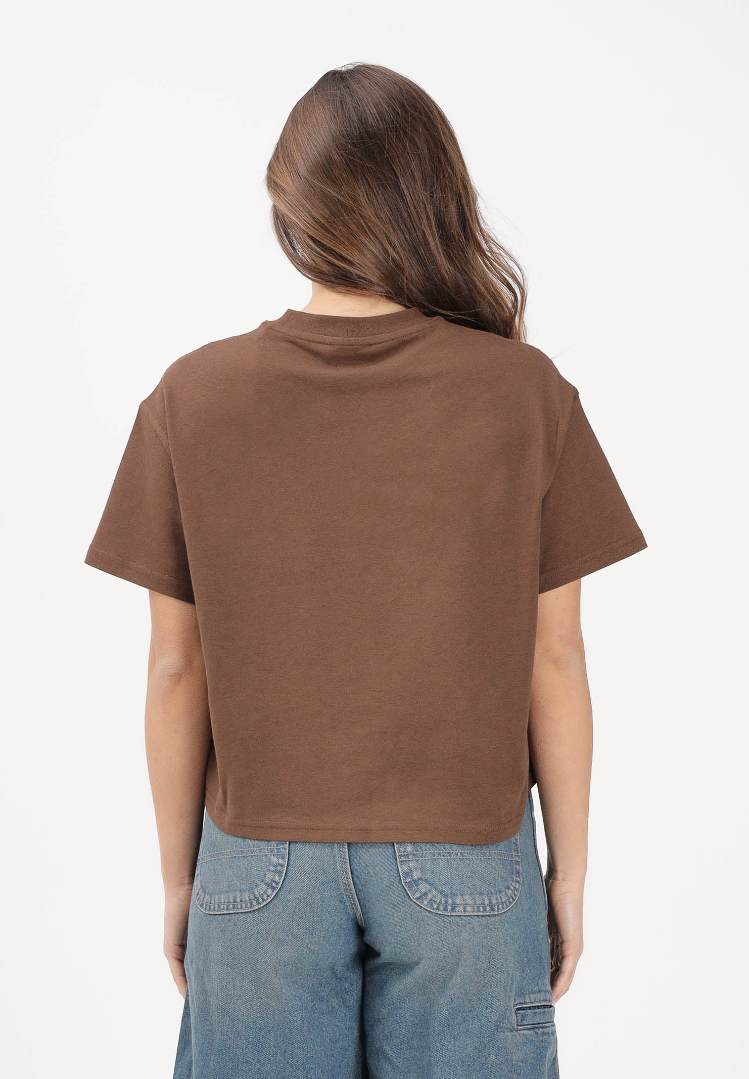 DICKIES T-shirt a manica corta Oakport marrone da donna DK0A4Y8L0TB1 . DIckies 