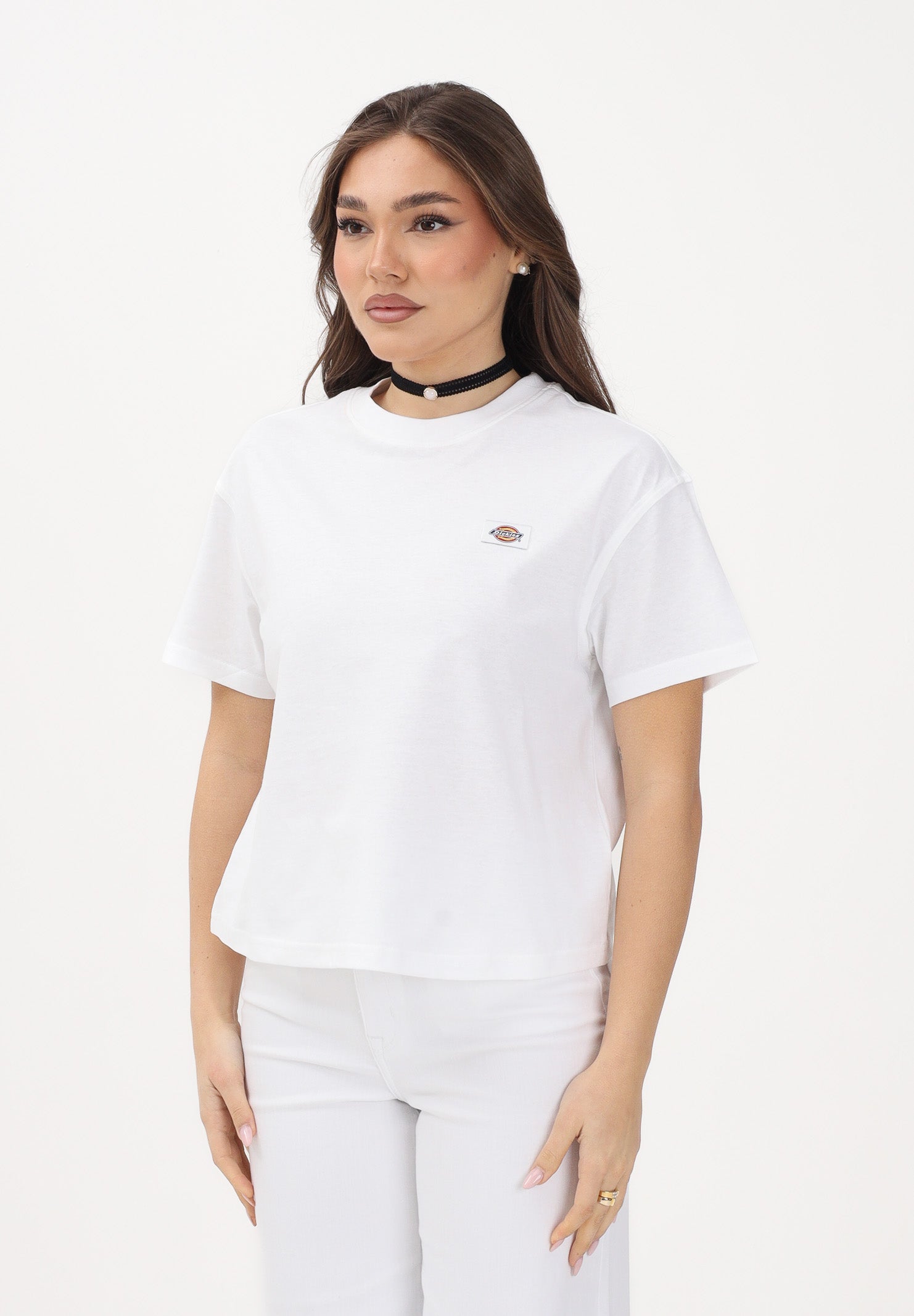 DICKIES T-shirt a manica corta Oakport bianca da donna DK0A4Y8LWHX1 . DIckies 