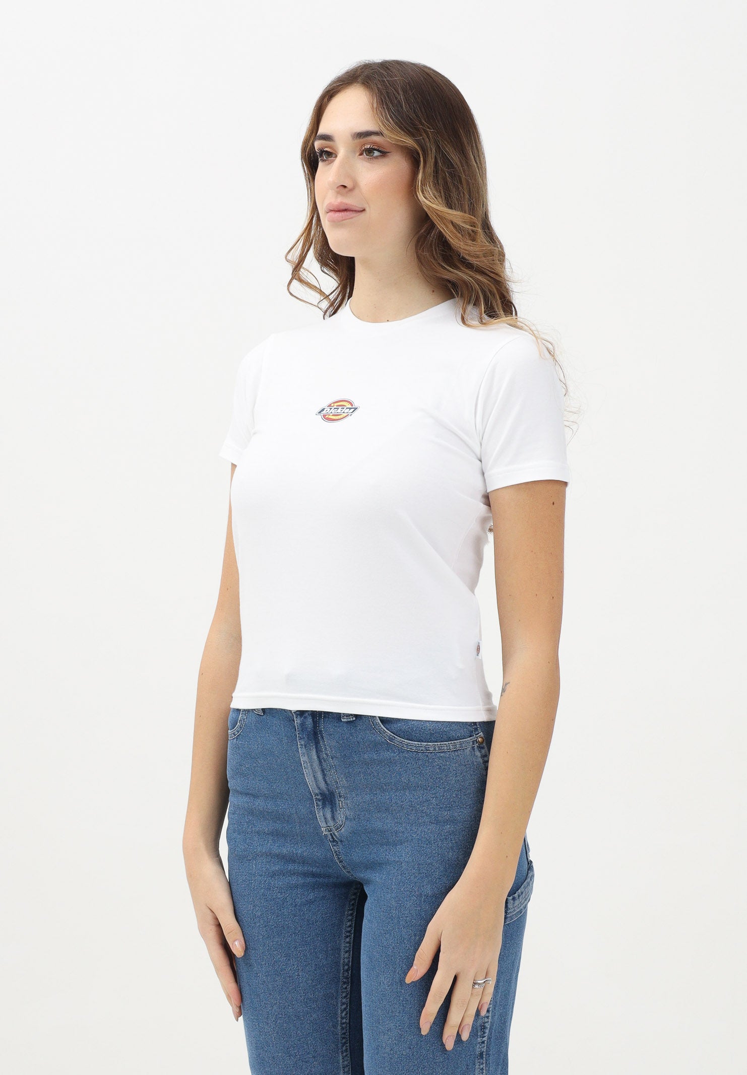 DICKIES T-shirt a manica corta Maple Valley Regular bianca da donna DK0A4ZAO0WH1 . DIckies 