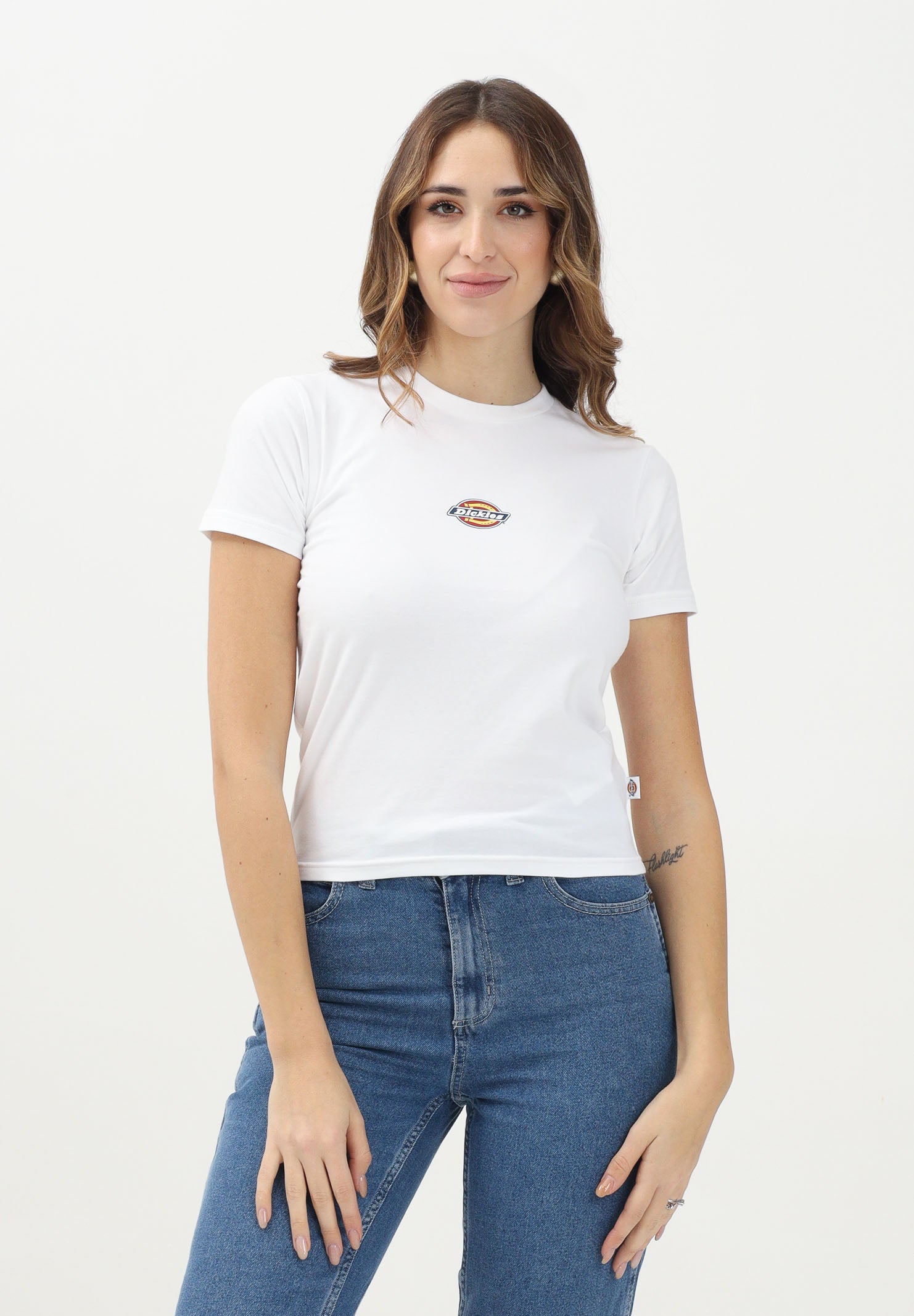 DICKIES T-shirt a manica corta Maple Valley Regular bianca da donna DK0A4ZAO0WH1 . DIckies 