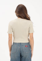 DICKIES T-shirt a manica corta Plentywood beige da donna DK0A866FL441 . DIckies 
