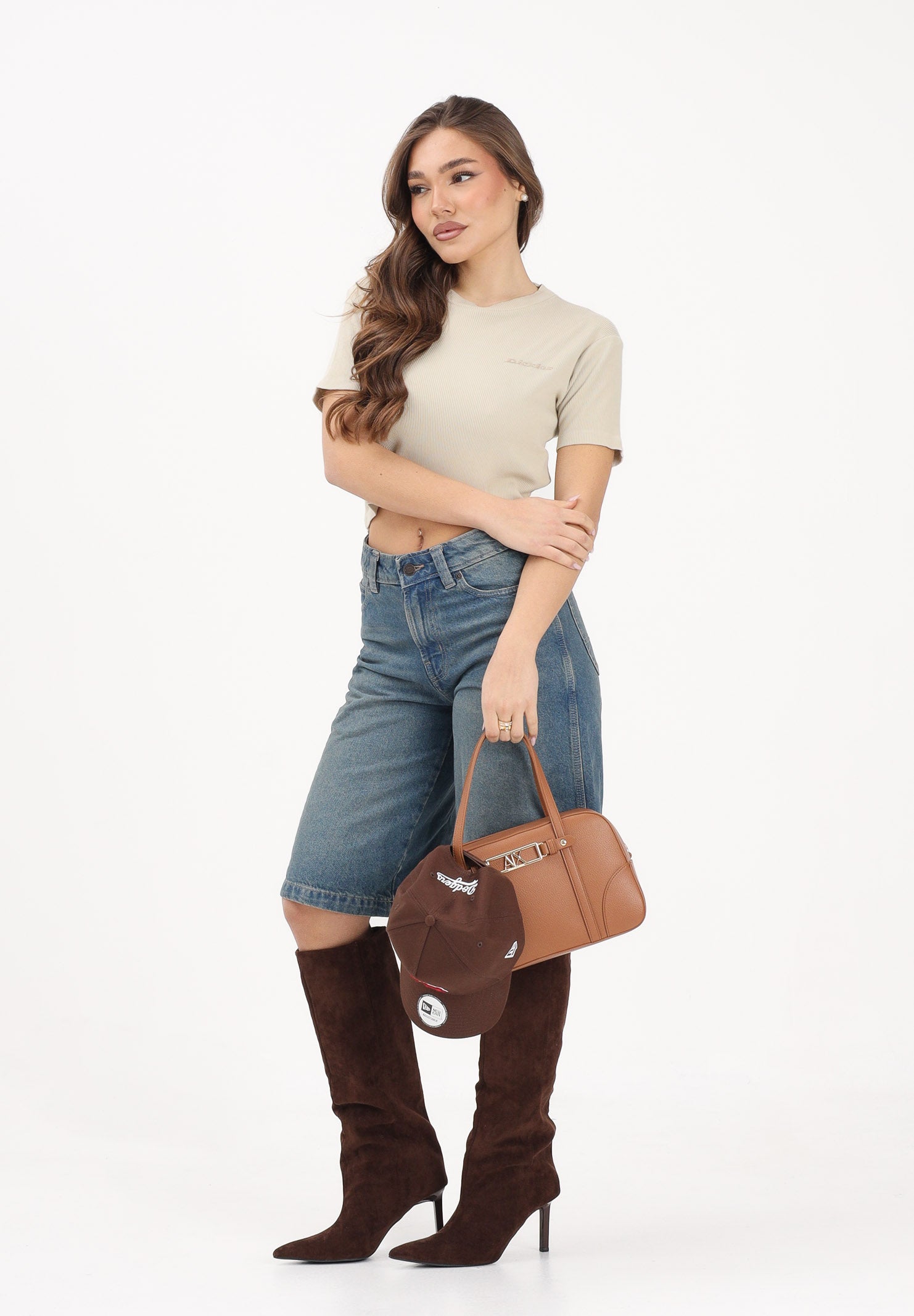 DICKIES T-shirt a manica corta Plentywood beige da donna DK0A866FL441 . DIckies 