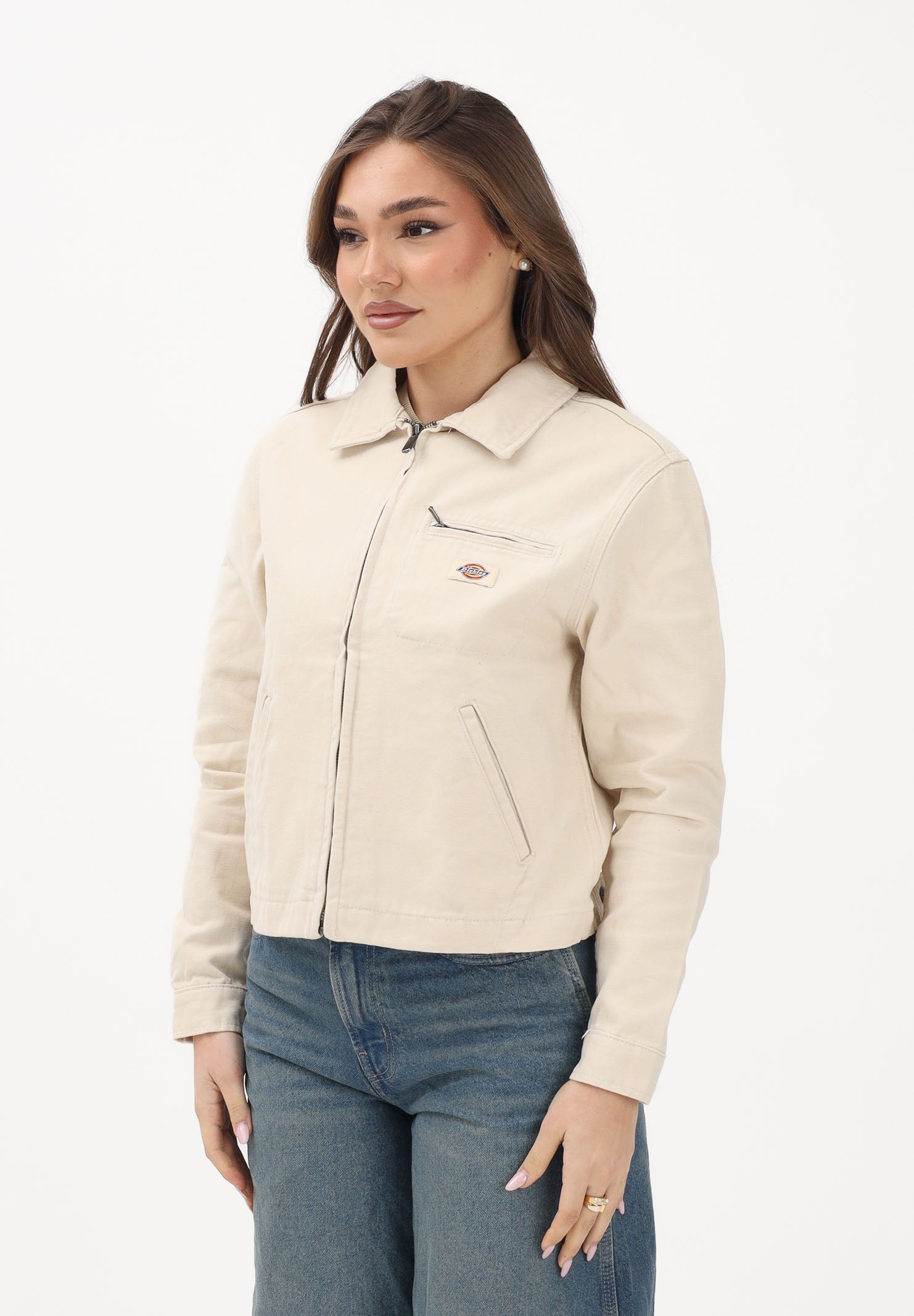 DICKIES Giacca UNLINED CANVAS PAINTER beige da donna DK0A8856L171 . DIckies 