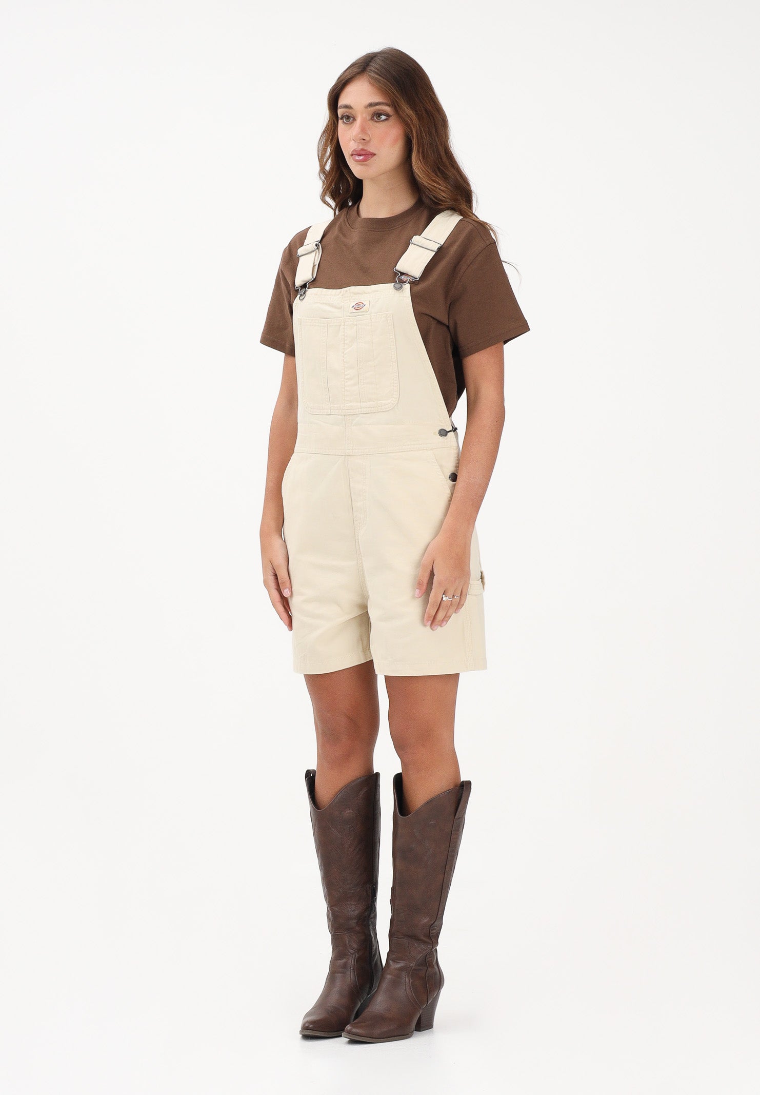 DICKIES Salopette Lightweight Canvas beige da donna DK0A885GL171 . DIckies 