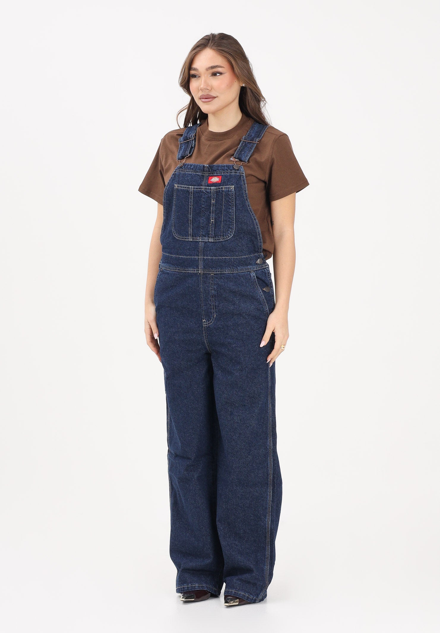 DICKIES Salopette in denim blu da donna DK0A88EC0DD1 . DIckies 