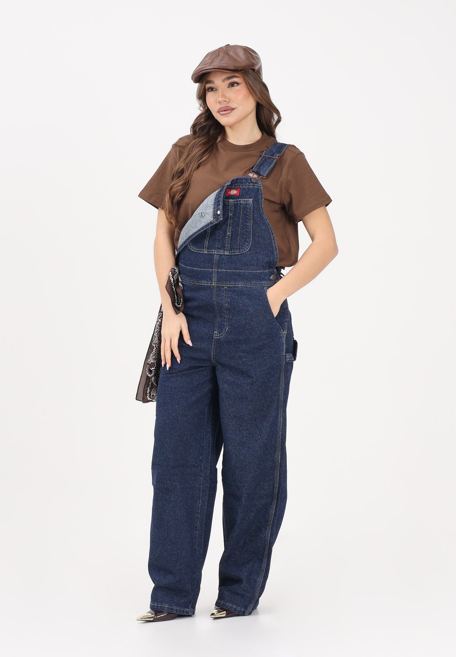 DICKIES Salopette in denim blu da donna DK0A88EC0DD1 . DIckies 