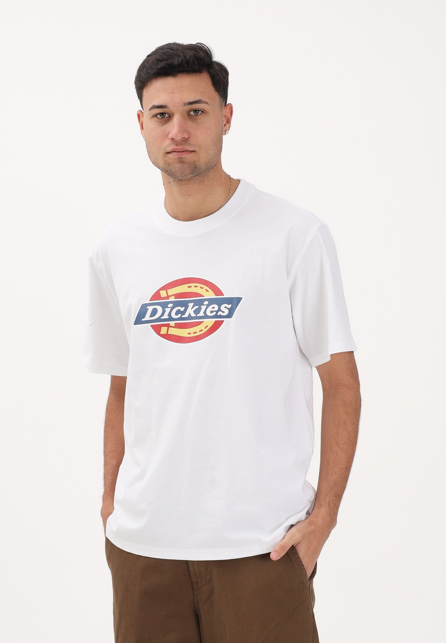DICKIES T-shirt a manica corta Icon bianca da uomo DK0A88FG0WH1 . DIckies 