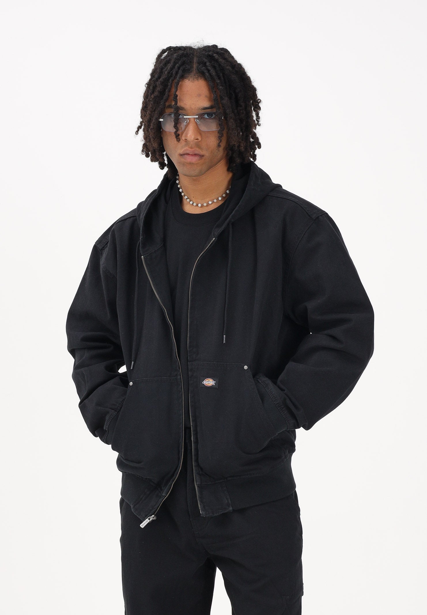 DICKIES Giubbotto in denim nero da uomo DK0A88JZBLK1 . DIckies 
